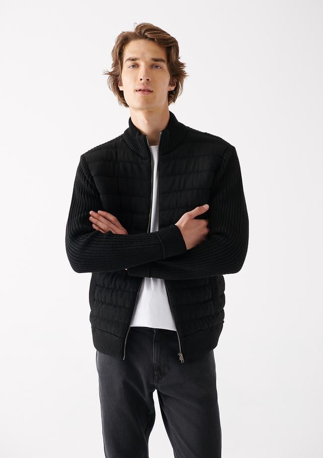  Mavi Fermuarlı Triko Ceket Regular Fit / Normal Kesim 070697-900