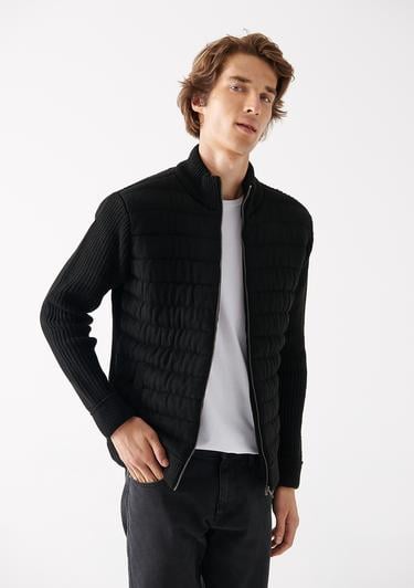  Mavi Fermuarlı Triko Ceket Regular Fit / Normal Kesim 070697-900