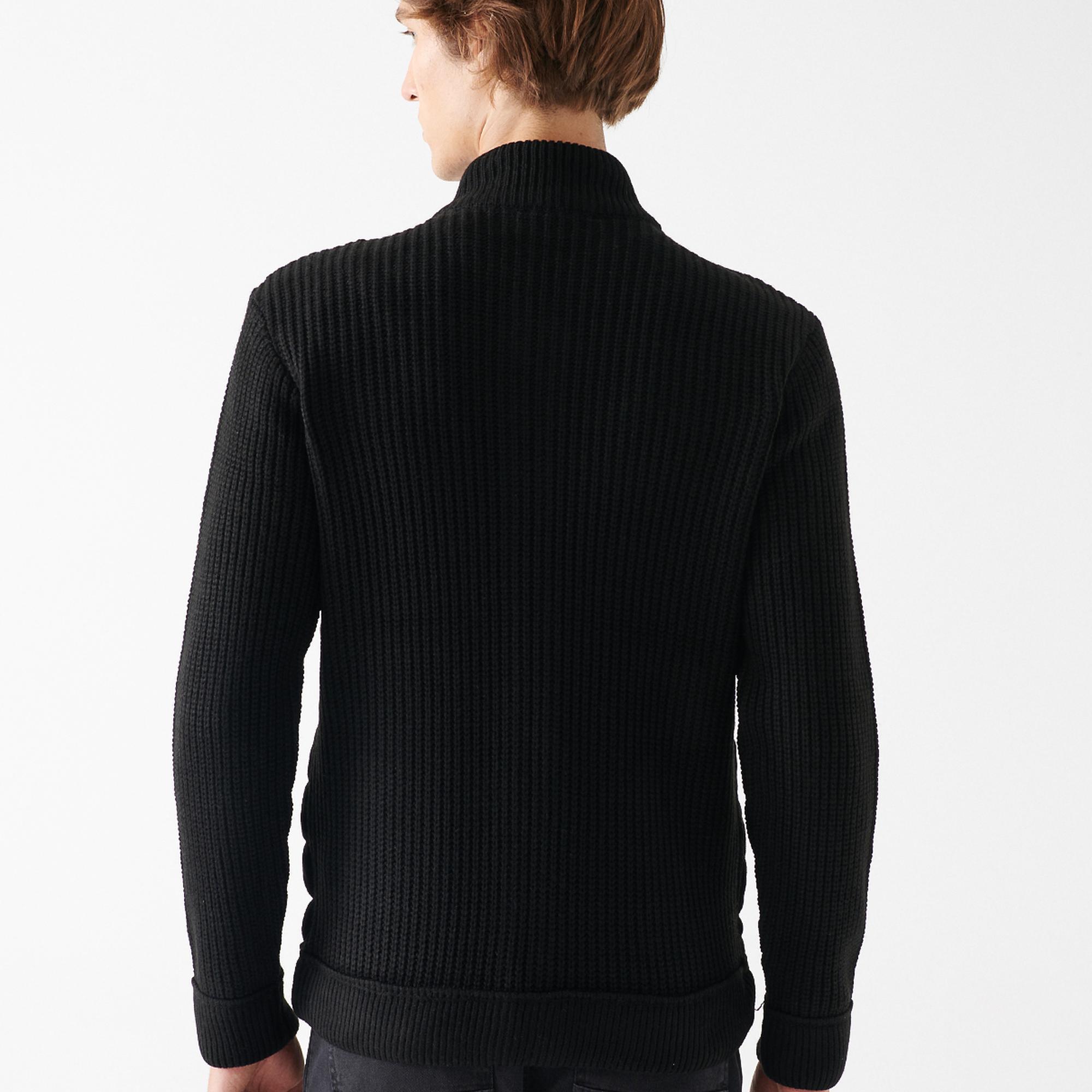 Mavi Fermuarlı Triko Ceket Regular Fit / Normal Kesim 070697-900