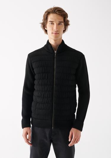  Mavi Fermuarlı Triko Ceket Regular Fit / Normal Kesim 070697-900