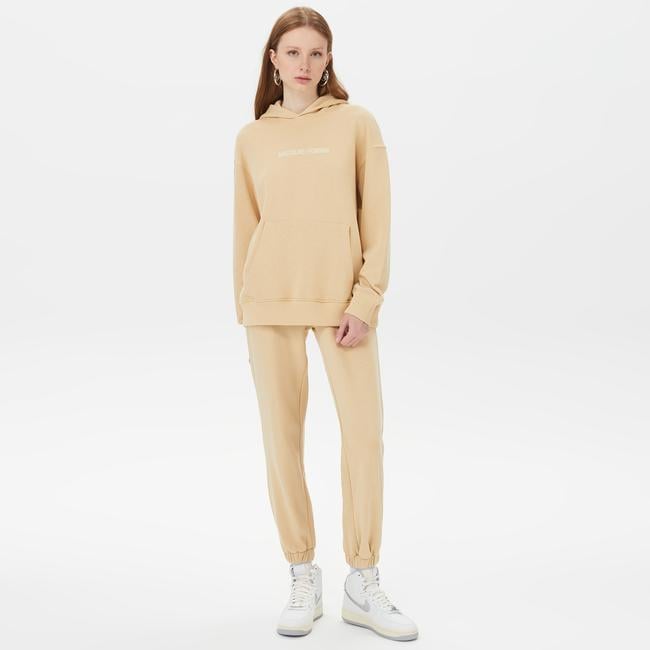  Sorbe Kadın Bej Eşofman Altı