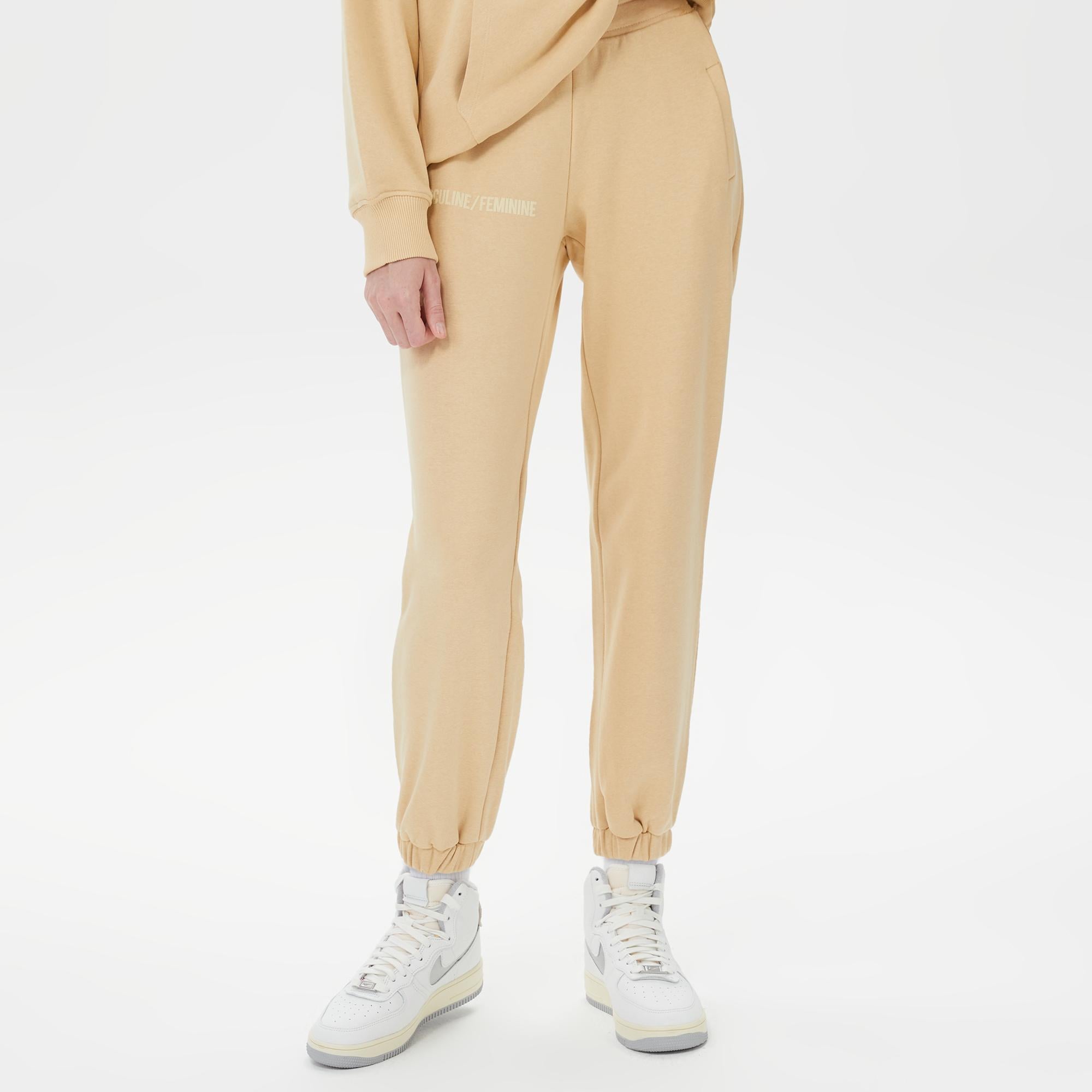 Sorbe Kadın Bej Eşofman Altı