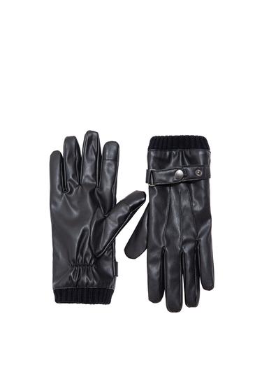  Mavi Suni Deri Siyah Eldiven 092218-900