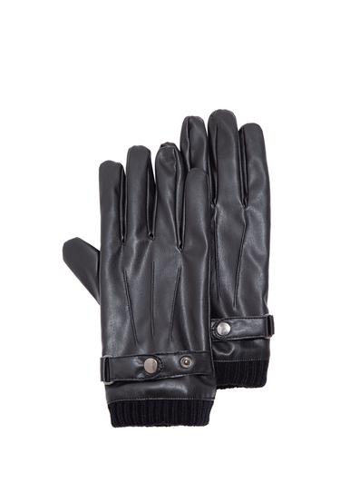  Mavi Suni Deri Siyah Eldiven 092218-900