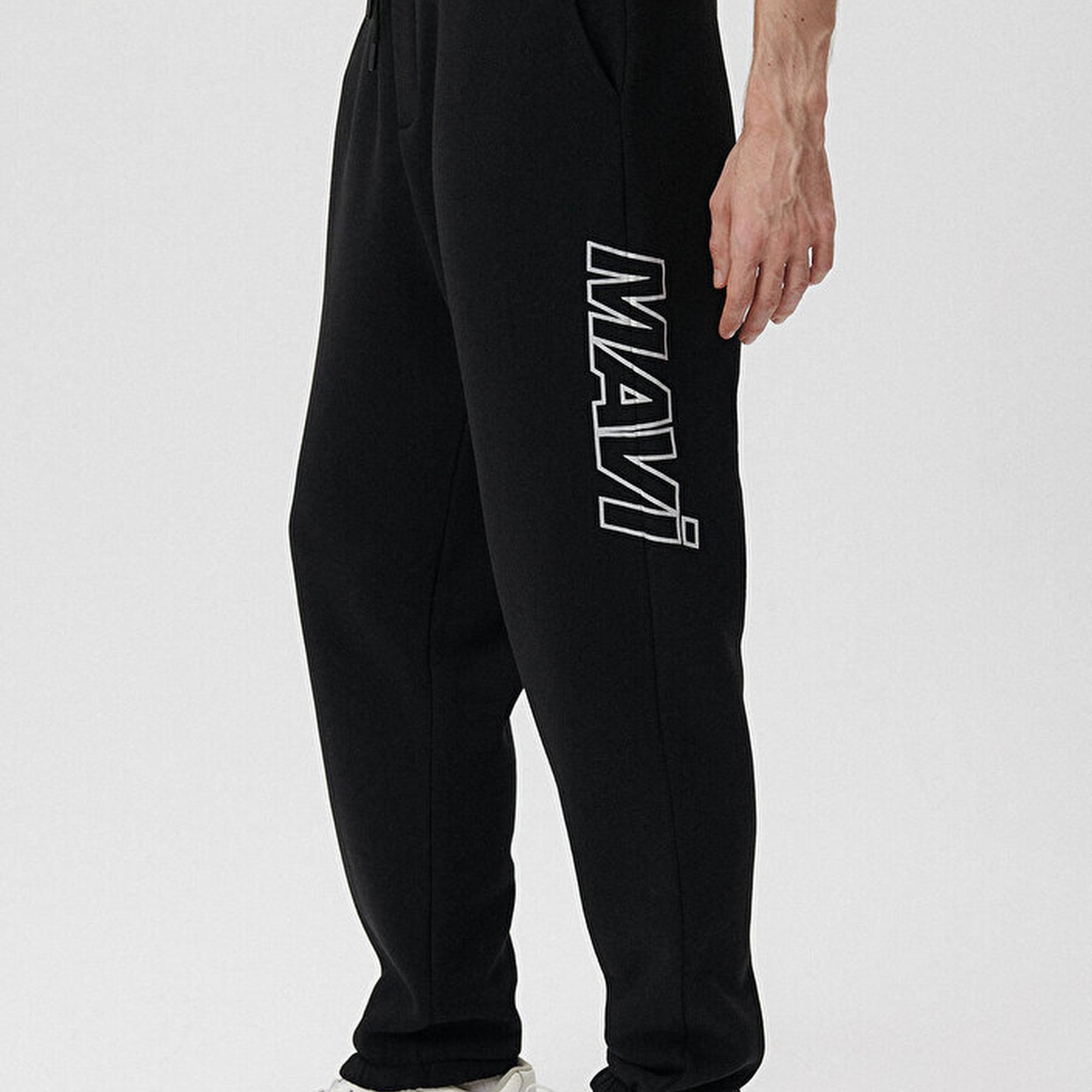 Mavi Mavi Logo Baskılı Siyah Eşofman Altı 0010208-900