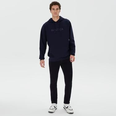  Nautica Erkek Lacivert Standart Fit Kapüşonlu Sweatshirt