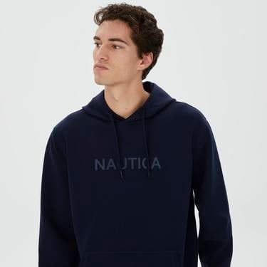  Nautica Erkek Lacivert Standart Fit Kapüşonlu Sweatshirt