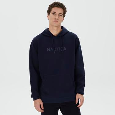  Nautica Erkek Lacivert Standart Fit Kapüşonlu Sweatshirt