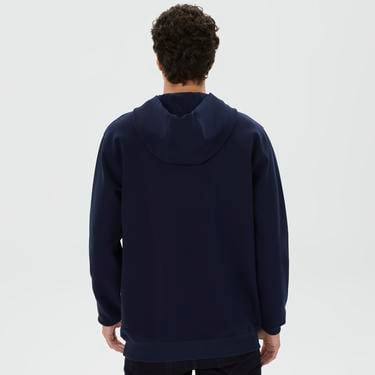  Nautica Erkek Lacivert Standart Fit Kapüşonlu Sweatshirt