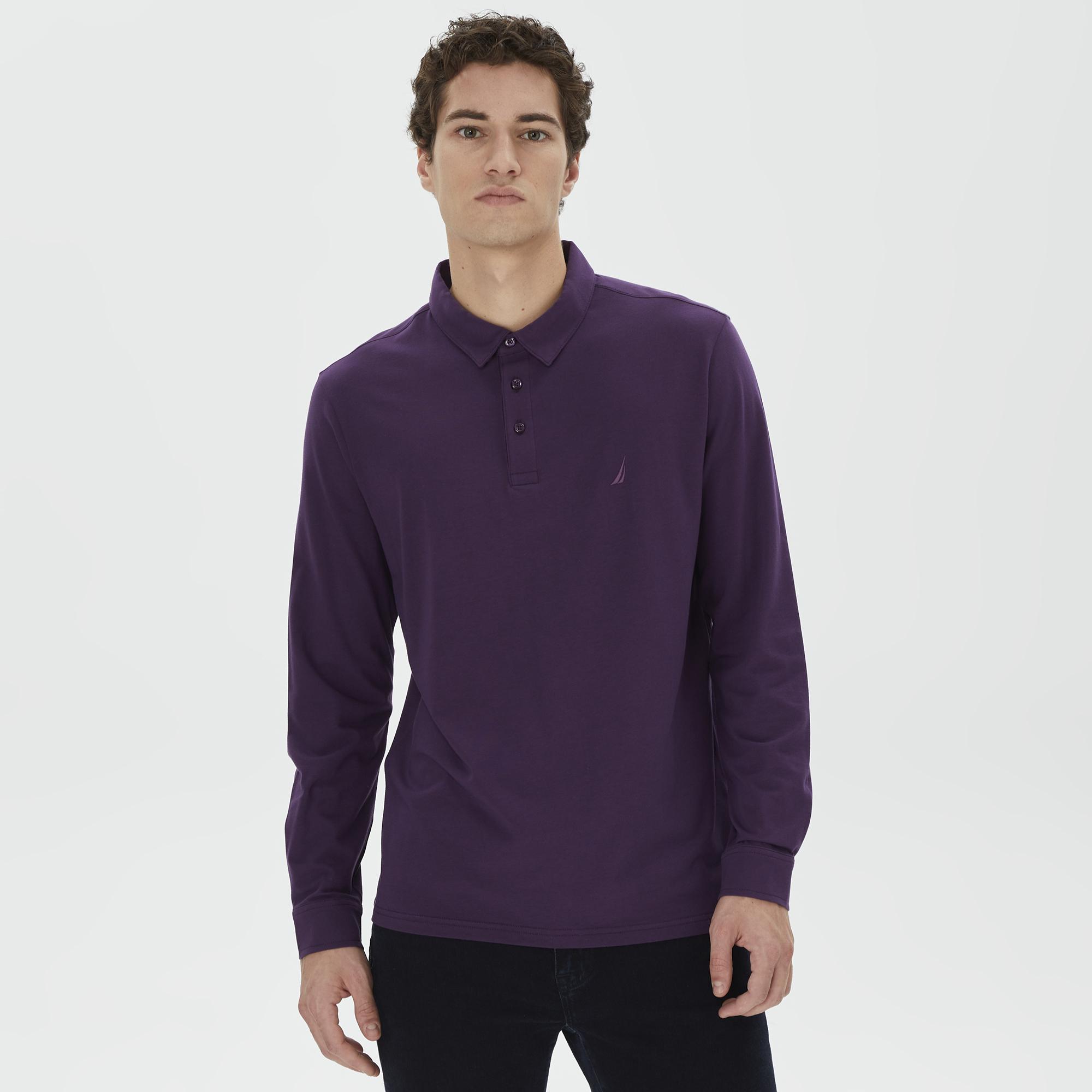 Nautica Erkek Mor Uzun Kollu Polo