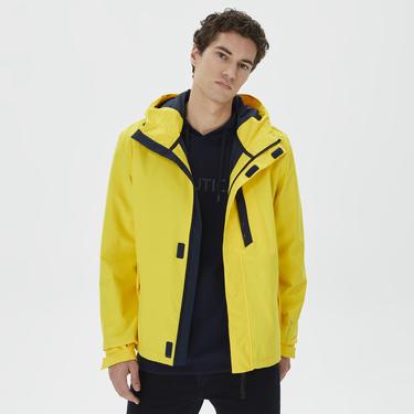  Nautica Erkek Sarı Su Kaydırma Özellikli Yağmurluk