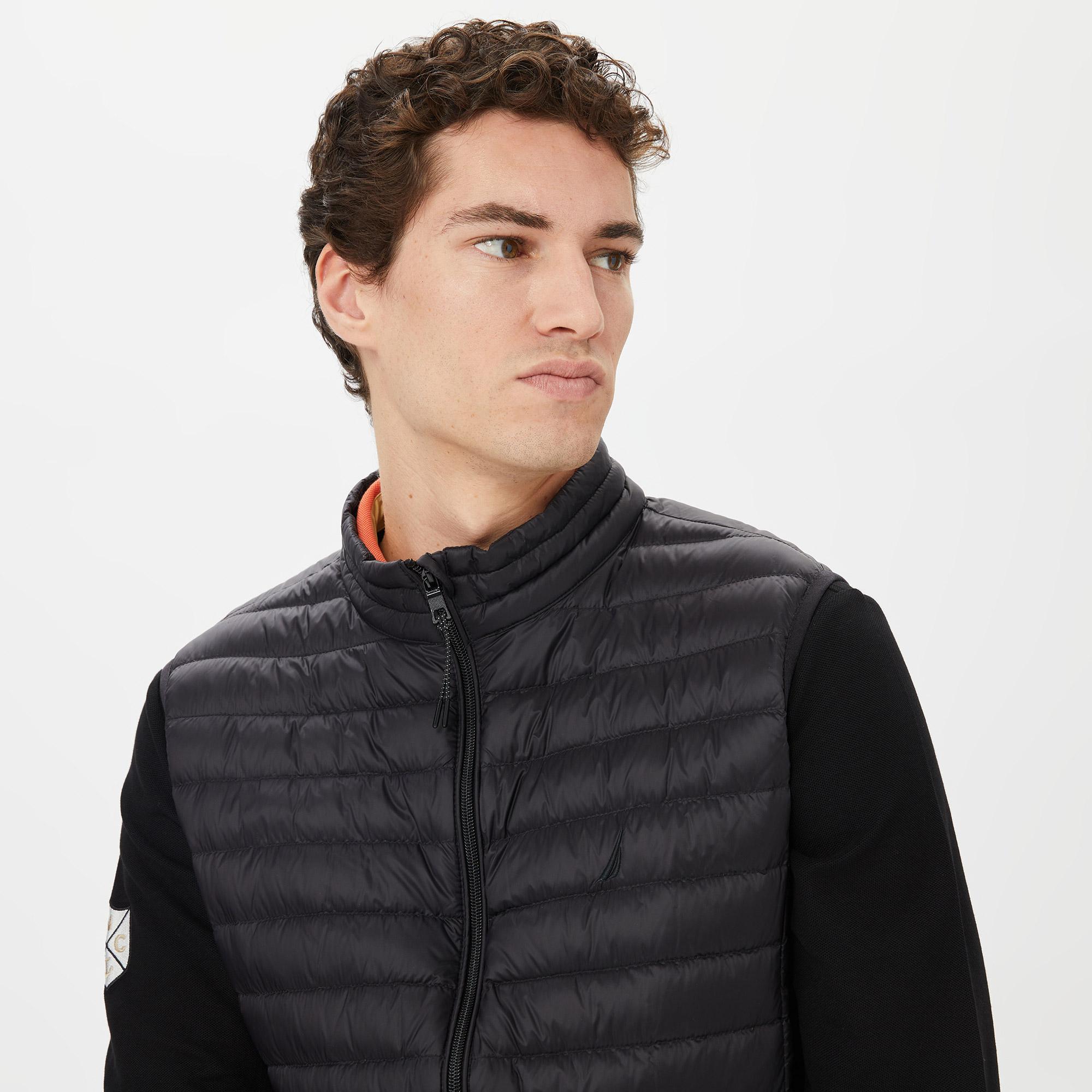 Nautica Erkek Siyah Standart Fit Yelek