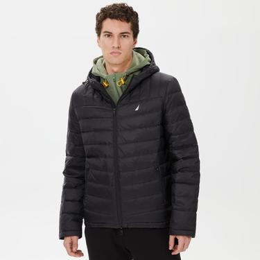  Nautica Erkek Siyah Standart Fit Mont