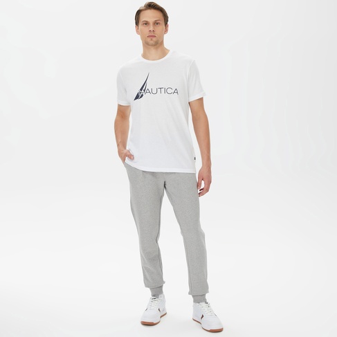  Nautica Erkek Gri Standart Fit Eşofman Altı