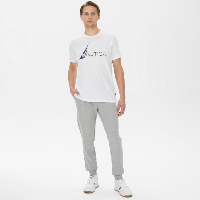  Nautica Erkek Gri Standart Fit Eşofman Altı