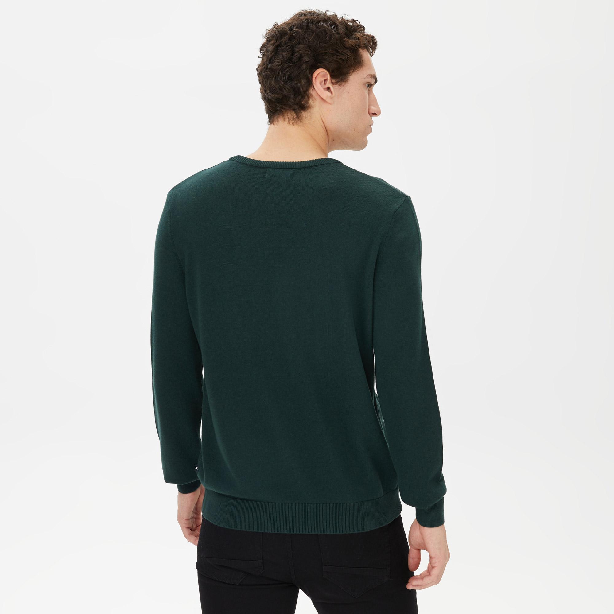 Nautica Erkek Yeşil Standart Fit Triko