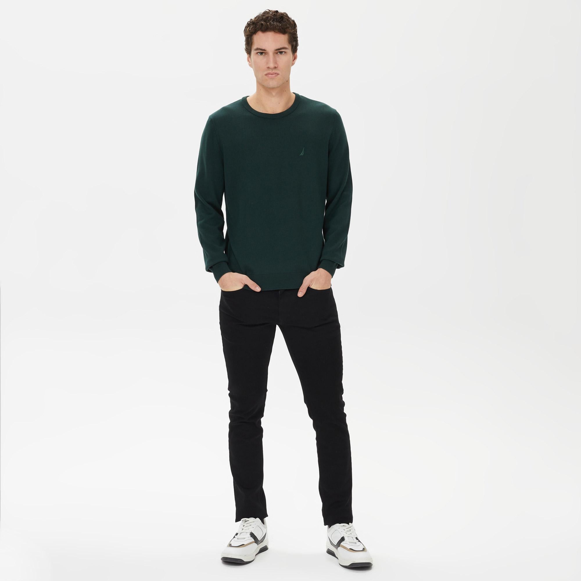 Nautica Erkek Yeşil Standart Fit Triko