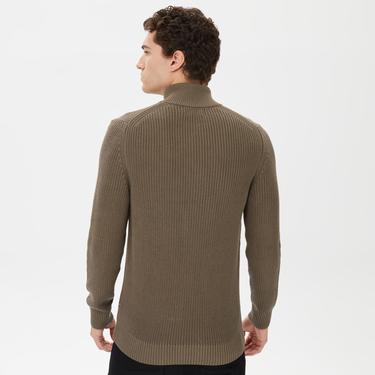  Nautica Erkek Yeşil Standart Fit Dik Yakalı Triko