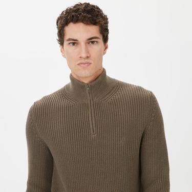  Nautica Erkek Yeşil Standart Fit Dik Yakalı Triko