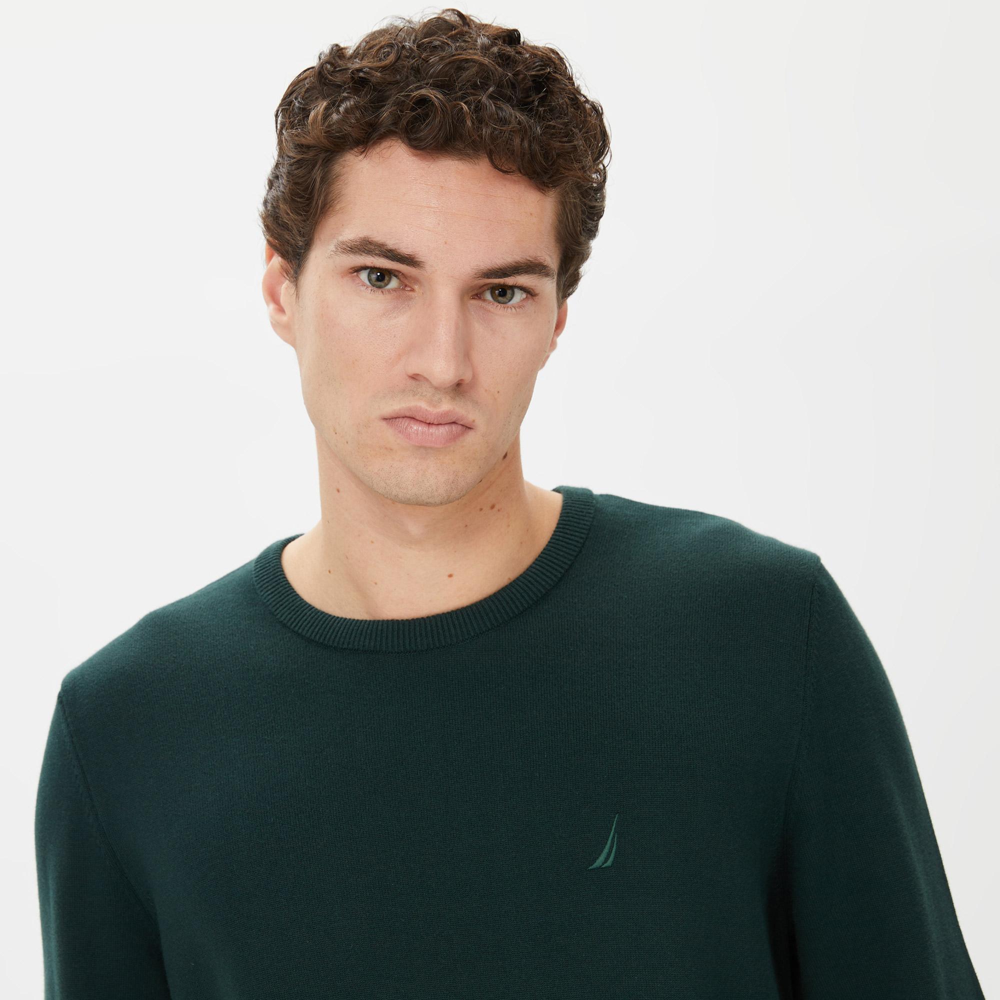 Nautica Erkek Yeşil Standart Fit Triko