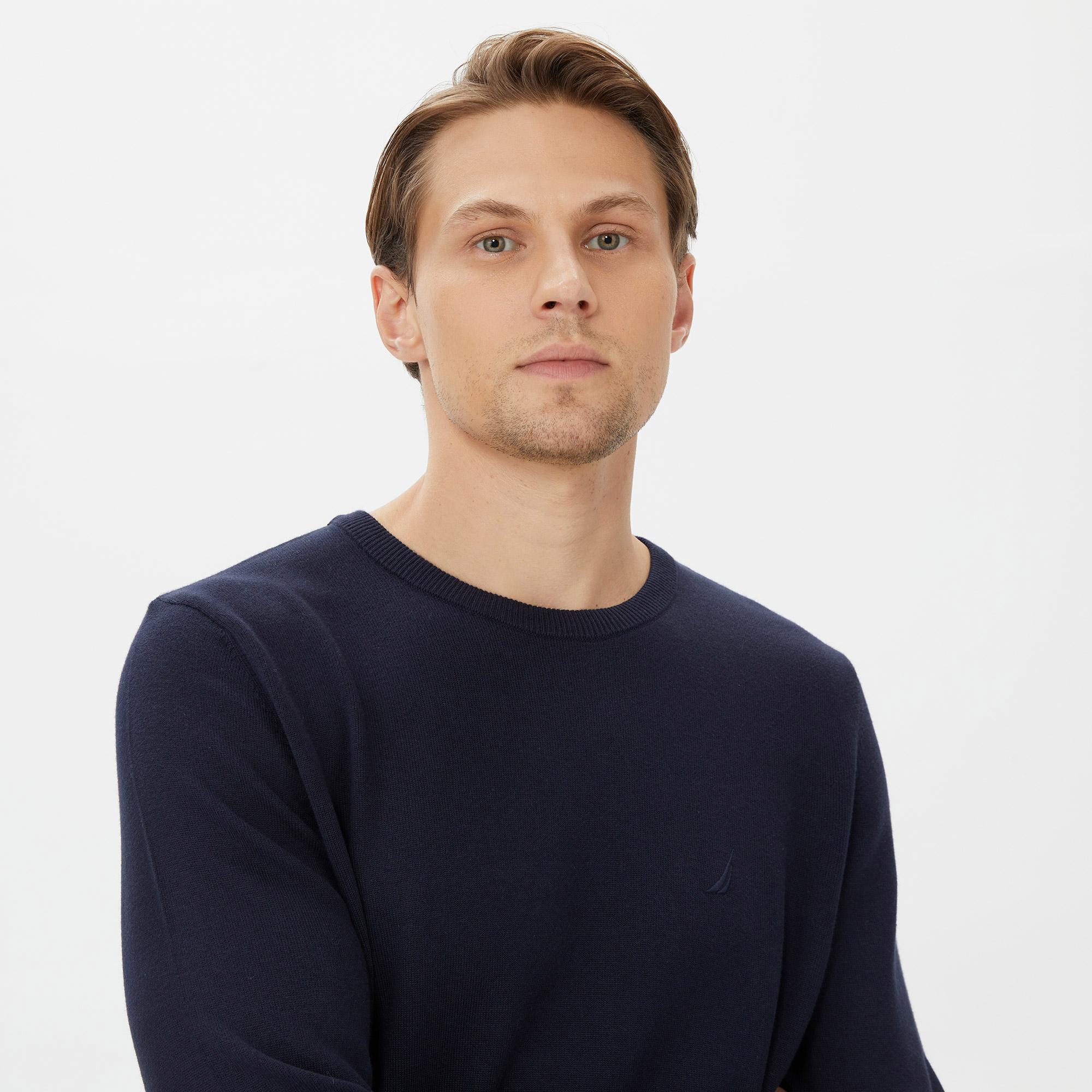 Nautica Erkek Lacivert Standart Fit Triko