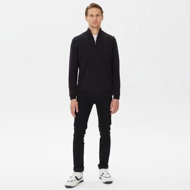  Nautica Erkek Siyah Standart Fit Dik Yakalı Triko