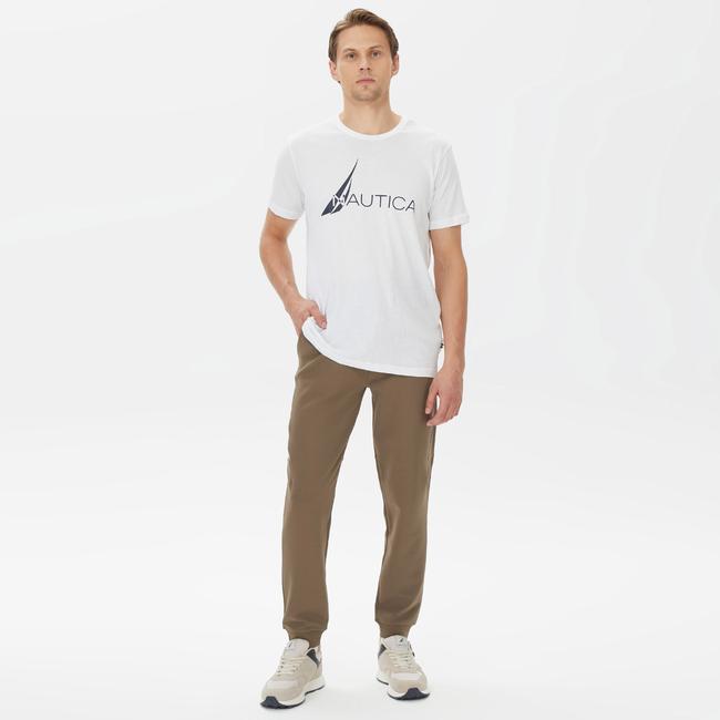  Nautica Erkek Kahverengi Standart Fit Eşofman Altı