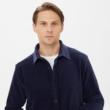  Nautica Erkek Lacivert Slim Fit Gömlek