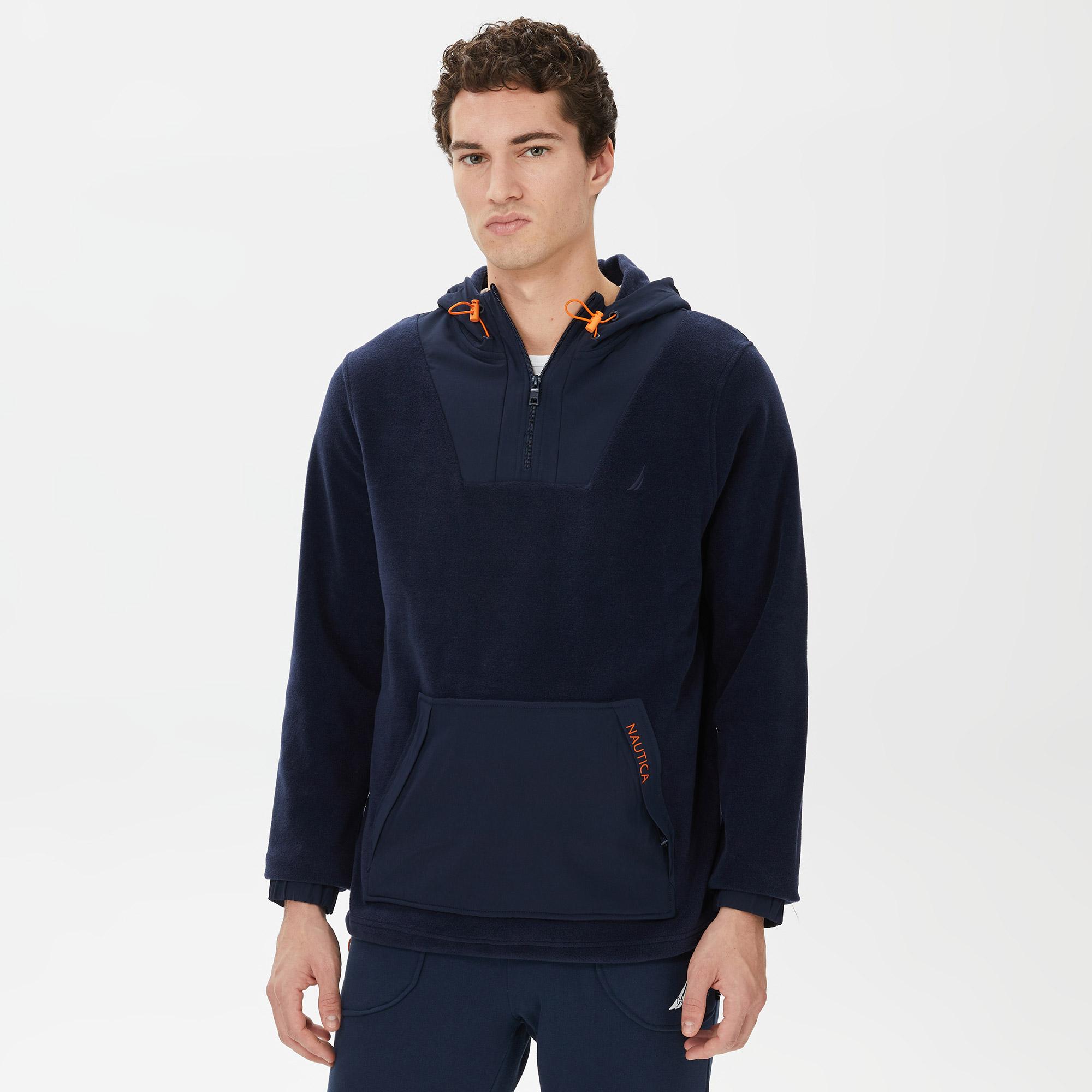 Nautica Erkek Lacivert Standart Fit Kapüşonlu Sweatshirt