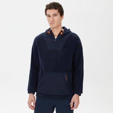  Nautica Erkek Lacivert Standart Fit Kapüşonlu Sweatshirt