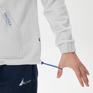 Nautica Erkek Gri Standart Fit Kapüşonlu Sweatshirt