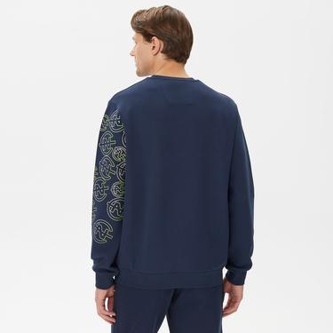  Nautica Erkek Lacivert Standart Fit Sweatshirt