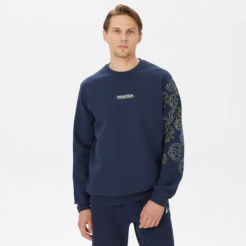  Nautica Erkek Lacivert Standart Fit Sweatshirt