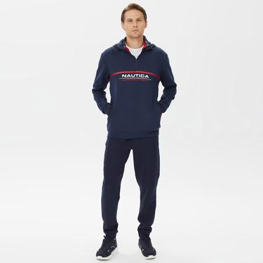  Nautica Erkek Lacivert Standart Fit Sweatshirt