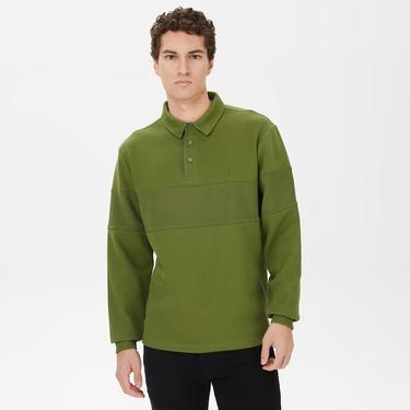 Nautica Erkek Yeşil Classic Fit Uzun Kollu Polo