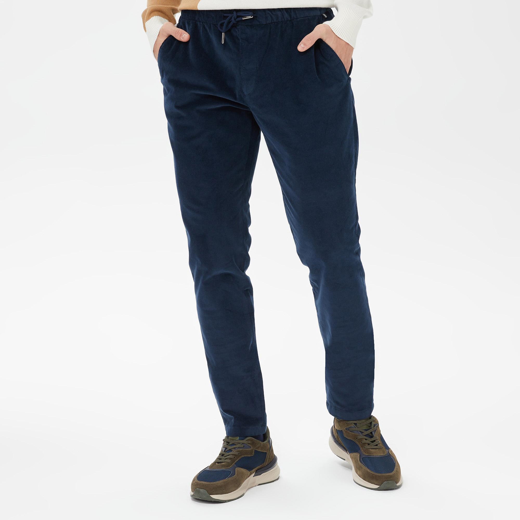 Nautica Erkek Lacivert Kadife Pantolon