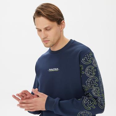  Nautica Erkek Lacivert Standart Fit Sweatshirt