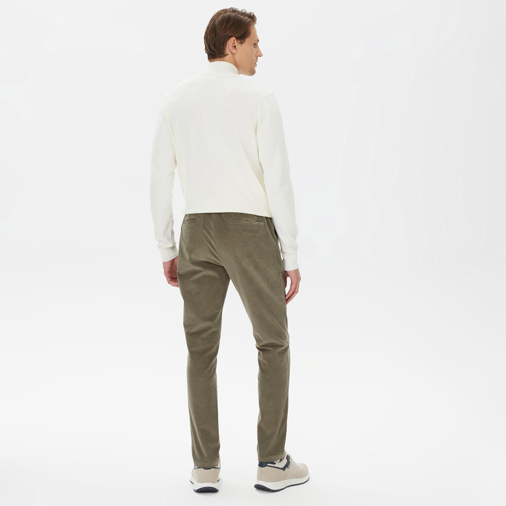 Nautica Erkek Yeşil Kadife Pantolon