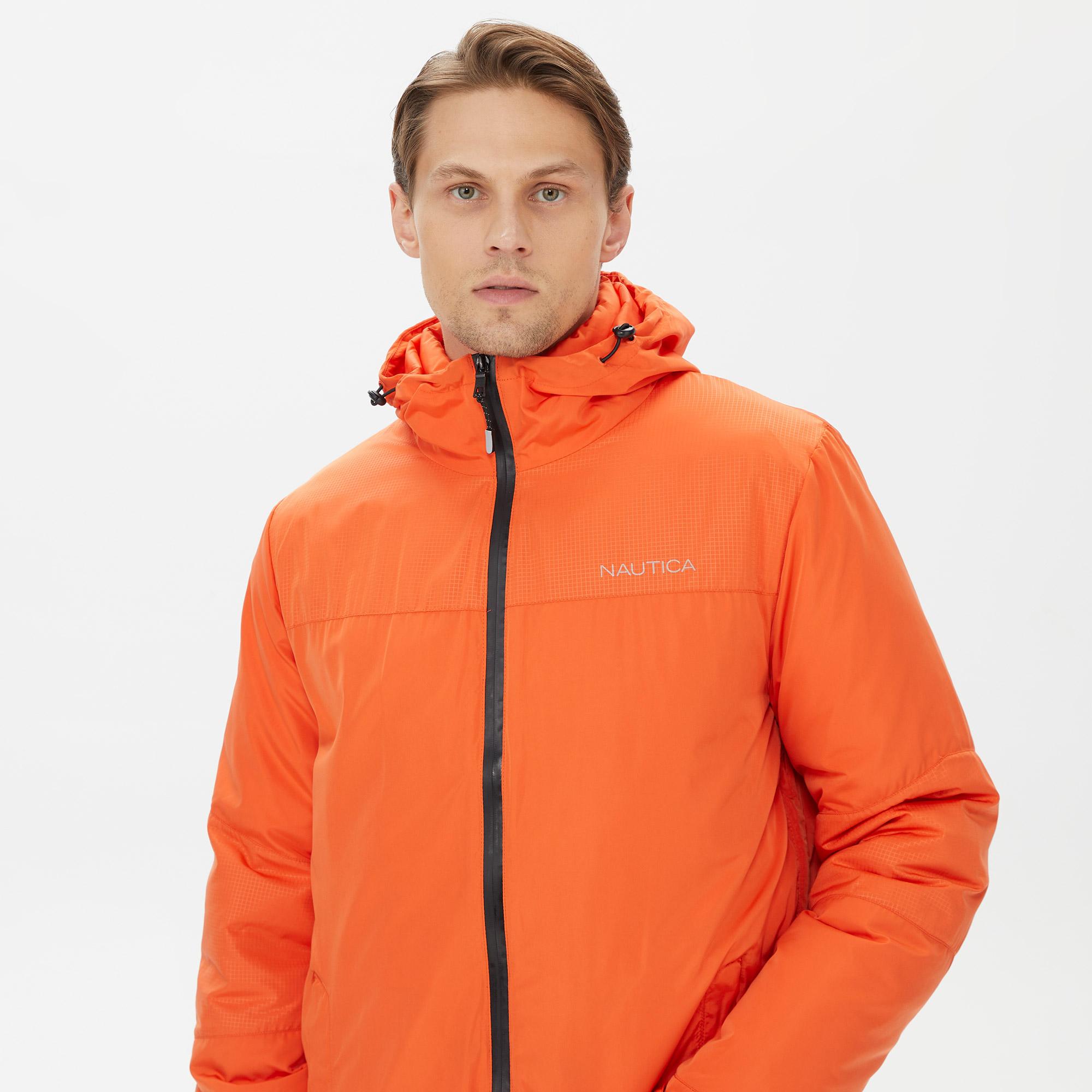 Nautica Erkek Turuncu Standart Fit Mont
