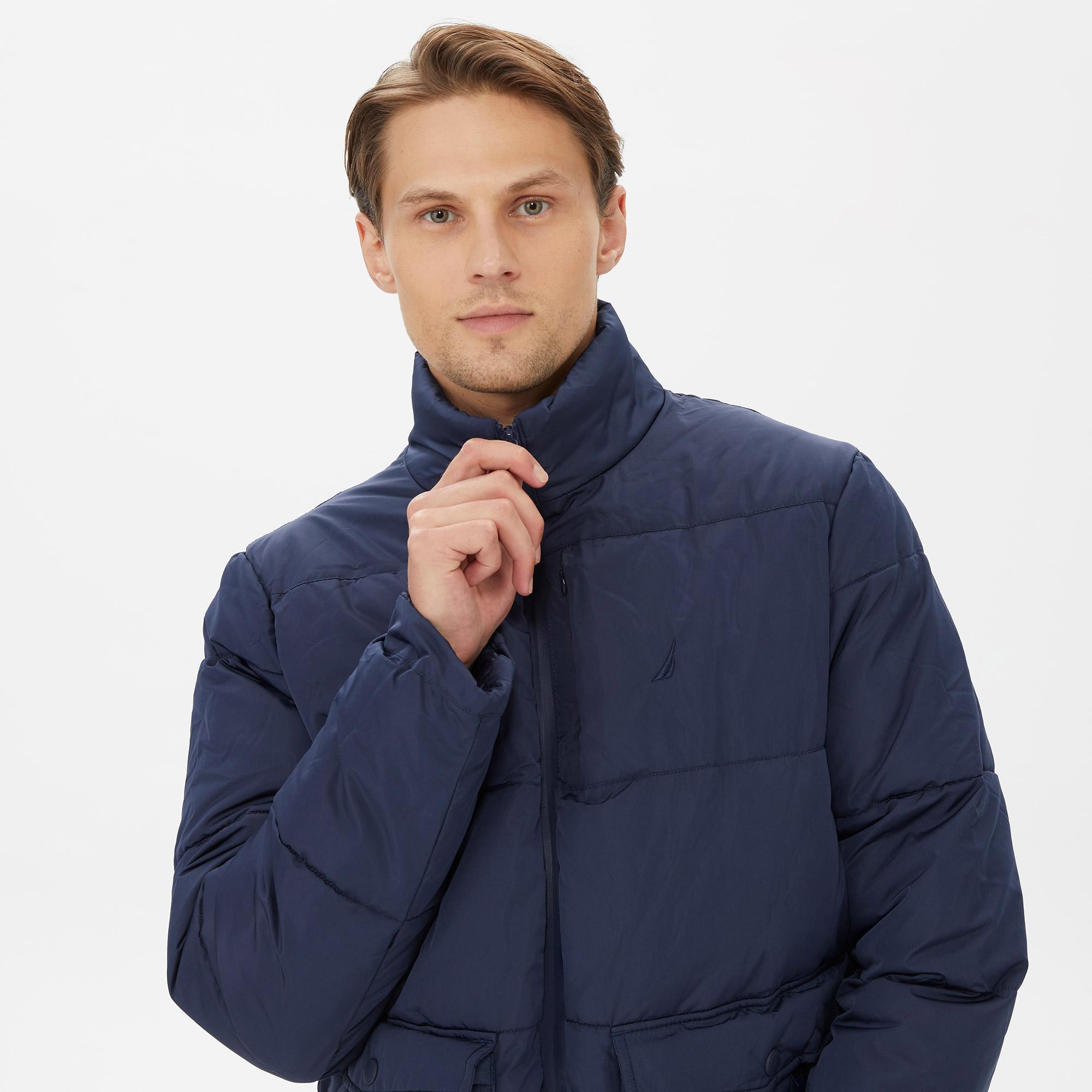 Nautica Erkek Lacivert Standart Fit Mont