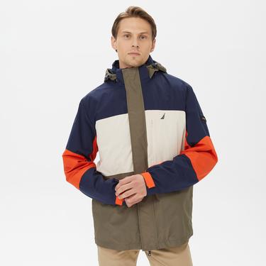  Nautica Erkek Lacivert Renk Bloklu Standart Fit Desenli Mont