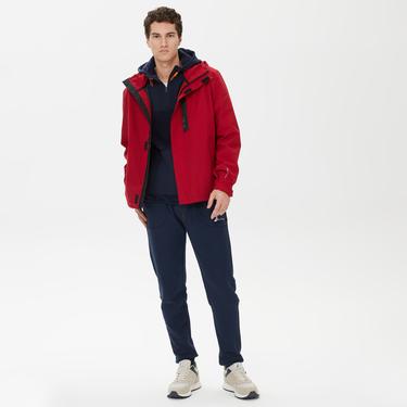  Nautica Erkek Kırmızı Su Kaydırma Özellikli Yağmurluk