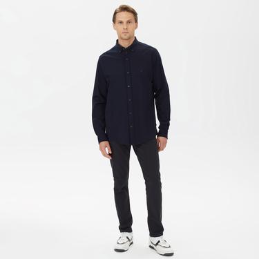  Nautica Erkek Lacivert Slim Fit Gömlek
