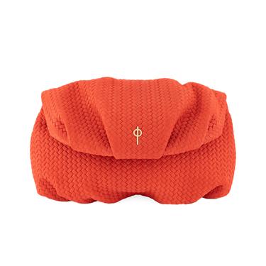  Otrera Kadın Leda Braid El Çantası Kırmızı