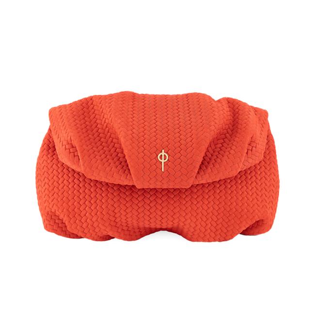  Otrera Kadın Leda Braid El Çantası Kırmızı