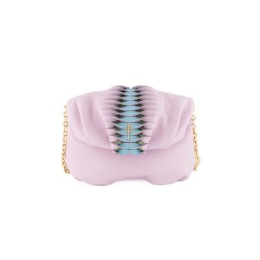  Otrera Kadın Pastel Mini Leda Omuz Çantası Pembe