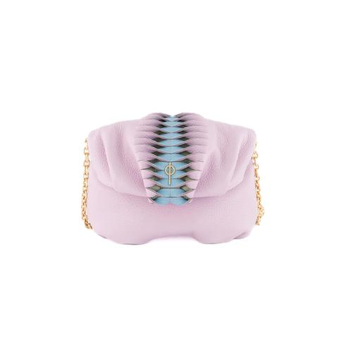  Otrera Kadın Pastel Mini Leda Omuz Çantası Pembe