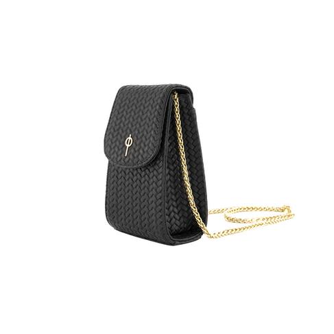  Otrera Kadın Casey Braid Telefon Çantası Siyah