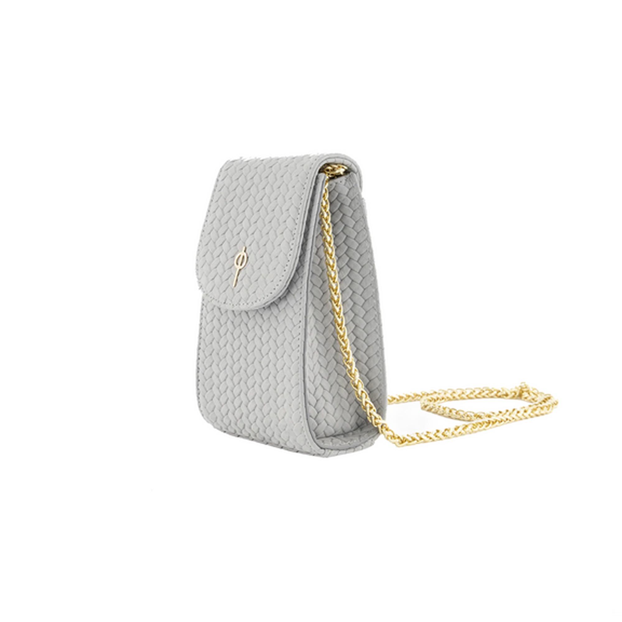 Otrera Kadın Casey Braid Telefon Çantası Gri