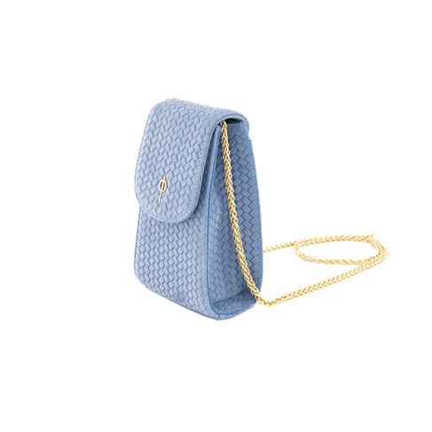  Otrera Kadın Casey Braid Telefon Çantası Mavi